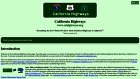What Cahighways.org website looked like in 2023 (This year)