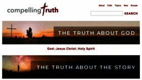 What Compellingtruth.org website looked like in 2023 (This year)