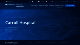 What Carrollhospitalcenter.org website looked like in 2023 (This year)