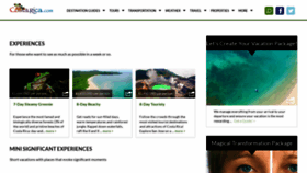 What Costarica.com website looked like in 2023 (This year)