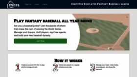 What Csfbl.com website looked like in 2023 (This year)