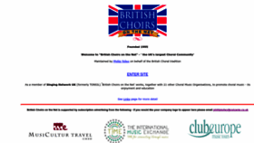 What Choirs.org.uk website looked like in 2023 (This year)