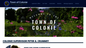 What Colonie.org website looked like in 2023 (This year)