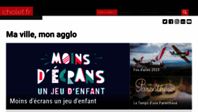 What Cholet.fr website looked like in 2023 (2 years ago)