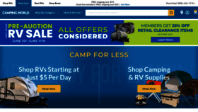 What Campingworld.com website looked like in 2023 (This year)