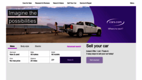 What Cars.com website looked like in 2023 (This year)