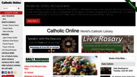 What Catholic.org website looked like in 2023 (This year)