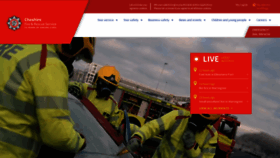 What Cheshirefire.gov.uk website looked like in 2023 (This year)