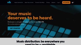 What Cdbaby.com website looked like in 2023 (This year)