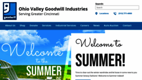 What Cincinnatigoodwill.org website looked like in 2023 (This year)