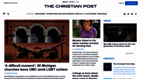 What Christianpost.com website looked like in 2023 (This year)