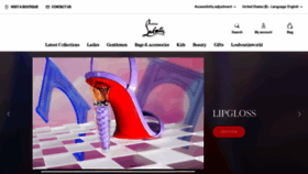 What Christianlouboutin.com website looked like in 2023 (This year)