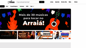 What Cifraclub.com.br website looked like in 2023 (This year)