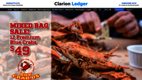 What Clarionledger.com website looked like in 2023 (This year)