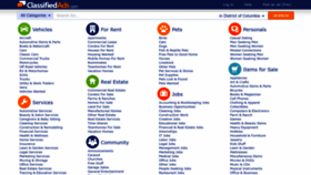 What Classifiedads.com website looked like in 2023 (This year)