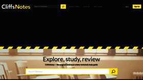 What Cliffsnotes.com website looked like in 2023 (This year)