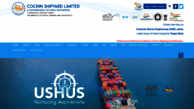 What Cochinshipyard.com website looked like in 2023 (This year)