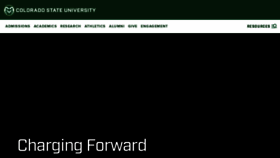 What Colostate.edu website looked like in 2023 (This year)