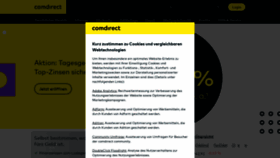 What Comdirect.de website looked like in 2023 (This year)