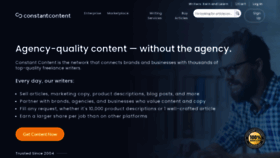 What Constant-content.com website looked like in 2023 (This year)