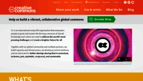 What Creativecommons.org website looked like in 2023 (2 years ago)