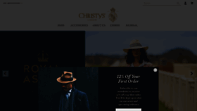 What Christys-hats.com website looked like in 2023 (This year)