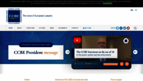 What Ccbe.eu website looked like in 2023 (This year)