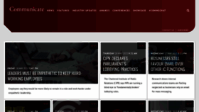 What Communicatemagazine.com website looked like in 2023 (This year)