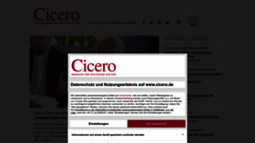 What Cicero.de website looked like in 2023 (This year)