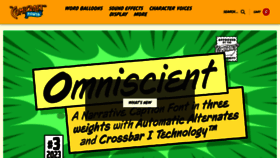 What Comicbookfonts.com website looked like in 2023 (This year)