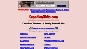 What Canadianobits.com website looked like in 2023 (This year)