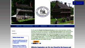 What Chaddsfordhistory.org website looked like in 2023 (This year)