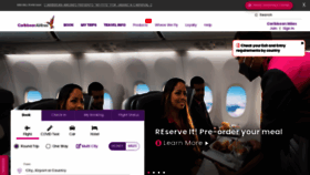 What Caribbean-airlines.com website looked like in 2023 (This year)
