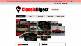 What Classicdigest.com website looked like in 2023 (This year)