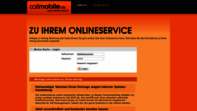 What Callmobile.de website looked like in 2023 (This year)