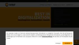 What Consol.de website looked like in 2023 (This year)