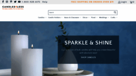 What Candles4less.com website looked like in 2023 (This year)