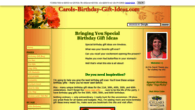 What Carols-birthday-gift-ideas.com website looked like in 2023 (This year)
