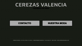 What Cerezasvalencia.com website looked like in 2023 (This year)