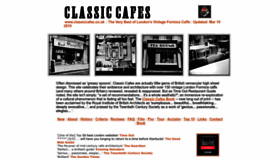 What Classiccafes.co.uk website looked like in 2023 (This year)