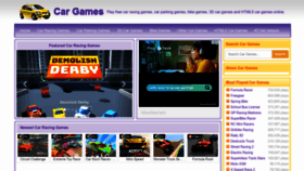 What Car-racinggames.com website looked like in 2023 (This year)