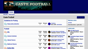 What Castefootball.us website looked like in 2023 (This year)