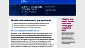 What Curedeathgrip.com website looked like in 2023 (This year)