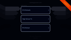 What Cardingschool.com website looked like in 2023 (This year)