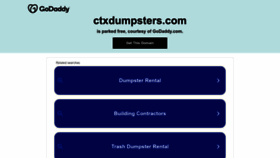 What Ctxdumpsters.com website looked like in 2023 (This year)