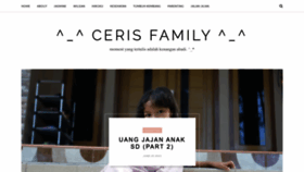 What Cerisfamily.com website looked like in 2023 (This year)