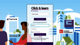 What Clickandlearn.bpce.fr website looked like in 2023 (This year)