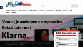 What Call-company.nl website looked like in 2023 (This year)