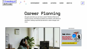 What Careerplanning.about.com website looked like in 2023 (This year)