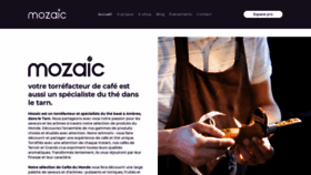 What Cafesmozaic.com website looked like in 2023 (This year)